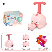 Load image into Gallery viewer, Power Balloon Launch Tower Car Toy Education Inertia Air Power Balloon Car Puzzle Fun Science Experiment Toy for Children Gift