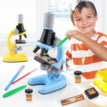 Load image into Gallery viewer, 1200X Zoom Children Microscope Biology Lab LED School Science Experiment Kit Scientific Educational Toys Gifts For Kids Scientist
