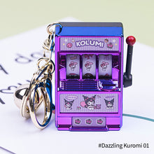 Load image into Gallery viewer, Lucky Jackpot Mini Cartoon Slot Machine Fun Birthday Keychain Coin Operated Games Gambling Machine Kids Gift