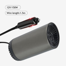 Load image into Gallery viewer, 12V Cup Shape Heater for Auto Car Heater Car Warm Air Blower Electric Fan Windshield Defogging Demister Defroster Portable Car