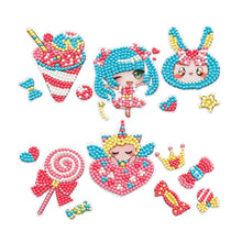 Load image into Gallery viewer, Child Diamond DIY Painting Sticker Set Toys Colorful Cartoon Sticker Handmade Arts Crafts Painting Girls Boys Magical Paste Gift