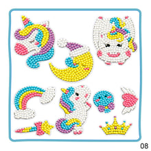 Load image into Gallery viewer, Child Diamond DIY Painting Sticker Set Toys Colorful Cartoon Sticker Handmade Arts Crafts Painting Girls Boys Magical Paste Gift