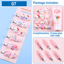 Load image into Gallery viewer, Homemade Cream Glue DIY Hairpin Material Bag Cartoon Cute Hairpin DIY Material Package Crafted Lovely Cream Glue Card Clip Accessories