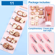 Load image into Gallery viewer, Homemade Cream Glue DIY Hairpin Material Bag Cartoon Cute Hairpin DIY Material Package Crafted Lovely Cream Glue Card Clip Accessories