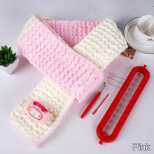 Load image into Gallery viewer, Cartoon Scarf Material Pack Scarf Hand Woven Diy Woven Material Thick Thread Ice Strip Thread Scarf Non Finished Products