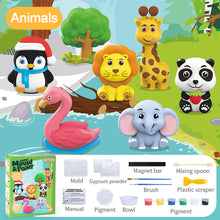 Load image into Gallery viewer, 3D DIY Coloring Painting DIY Plaster Model Paiting Plaster Moulding Toys Kids Arts Crafts Kids Craft Toy