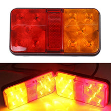 Load image into Gallery viewer, 1PC 12V/24V/12-80V 10LED Car Truck Led Tail Light Warning Tail Lights Lamp For Caravan Truck Truck Boats Waterproof
