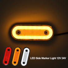 Load image into Gallery viewer, 1PC LED Side Marker Light 12V 24V Truck Clearance Lamp Tail Light Trailer Tractor Lorry Warning Parking Lamp with Bracket