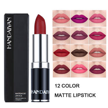 Load image into Gallery viewer, Waterproof Sexy Nude Red Brown Purple Lipgloss Matte Lip Gloss Velvety Lipstick Matte Makeup Long Lasting Women Cosmetic