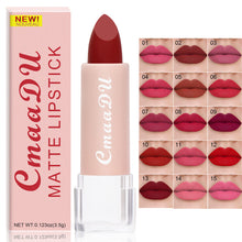 Load image into Gallery viewer, Waterproof Long Lasting Lipstick Sexy Velvet Matte Lipsticks Sexy Red Lip Stick Non-Stick Cup Makeup Lip Tint Beauty Cosmetic