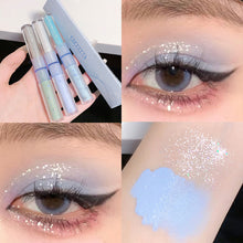 Load image into Gallery viewer, Double Head Blue Flash Eyeshadow Glitter Diamond Eye Shadow Matte Bright Sheet Pearlescent Eyes Makeup Women Comestic