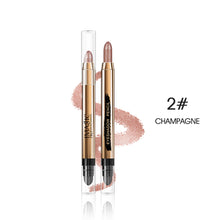 Load image into Gallery viewer, 12 Color Glitter Eyeshadow Pencil Matte Highlighter Silkworm Pen Blush Brighten Eye Natural Pigment Long Lasting Makeup Cosmetic