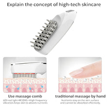 Load image into Gallery viewer, 4 in 1 EMS RF Led Light Electric Head Massage Comb Vibration Therapy Hair Growth Anti Hair Loss Comb Head Massager