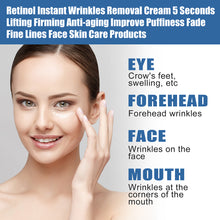 Load image into Gallery viewer, Retinol Wrinkles Removal Face Cream lighten eye edema Firming Anti-aging Fade Eyes Puffiness Fine Lines Moisturizing Skin Care