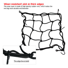Load image into Gallery viewer, 30*30cm Universal Motorcycle Luggage Net Hooks Net Motorbike Bungee Mesh Helmet Holder Luggage Net Motorcycle Accessories