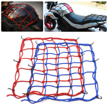 Load image into Gallery viewer, 40*40cm Universal Motorcycle Luggage Net Hooks Net Motorbike Bungee Mesh Helmet Holder Luggage Net Motorcycle Accessories