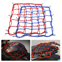 Load image into Gallery viewer, 40*40cm Universal Motorcycle Luggage Net Hooks Net Motorbike Bungee Mesh Helmet Holder Luggage Net Motorcycle Accessories