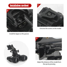 Load image into Gallery viewer, Tactical Update Version Binocular NVG Night Vision Goggle Metal PVS-15 Dummy Model TB1250 No Function Model Helmet Parts