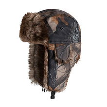 Load image into Gallery viewer, Outdoor Earflap Hat Lei Feng Hat Camouflage Warm Winter Elderly Hat Cap Thick Flaps Ski Hat Unisex Trapper Bomber Cap Earflapp