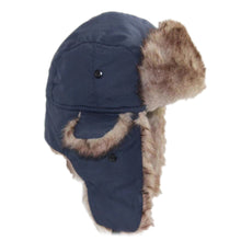 Load image into Gallery viewer, Unisex Winter Russian Hat Trapper Bomber Warm Trooper Ear Flaps Cap Headwear Bonnet Men Women Thick Ski Hat Fluffy Faux Fur Cap