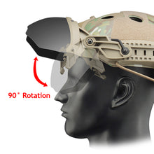 Load image into Gallery viewer, Adjustable Tactical Helmet Flip Goggles Airsoft Paintball FAST Helmet Windproof Anti Fog CS Wargame Protection Anti-frog Goggles