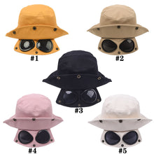 Load image into Gallery viewer, Folding Glasses Hat Personalized Fashion Solid Color Hat Cotton Casual Hat Outdoor Sun Protection Sun Hat