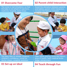Load image into Gallery viewer, Kids Stethoscope Toy Simulation Doctor Nurse Cosplay Family Parent-Child Games Imitation Plastic Toys Accessories 9 Colors for Boy Girl Gift