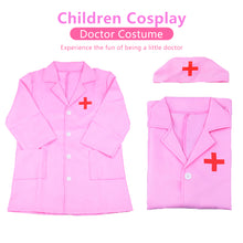 Load image into Gallery viewer, 1 Set Kids Doctor Simulation Nurse Uniform Cosplay Family Parent-Child Games Cross Coat Halloween Carnival Performance Costume