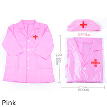 Load image into Gallery viewer, 1 Set Kids Doctor Simulation Nurse Uniform Cosplay Family Parent-Child Games Cross Coat Halloween Carnival Performance Costume