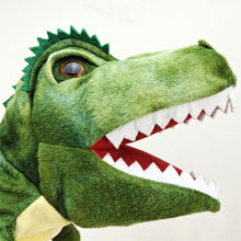 Load image into Gallery viewer, Dinosaur Plush Hand Puppet Toys Role Play Bedtime Story Props Kindergarten performance Lifelike Gloves 11 Style Triceratop Tyrannosaurus