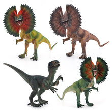 Load image into Gallery viewer, Jurassic Dinosaur Simulation Toy PVC Action Figure Dino Model Toys Lifelike Dilophosaurus Raptor Dinosaurs Ornaments Mouth Can Be Closed