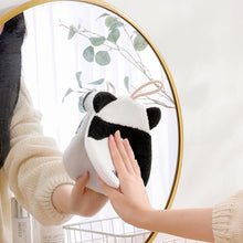 Load image into Gallery viewer, Cute Cartoon Panda Hand Towel Super Absorbent Microfiber Coral Fleece Kitchen Handkerchief High-efficiency Tableware Cleaning Dishcloth Tools for Child