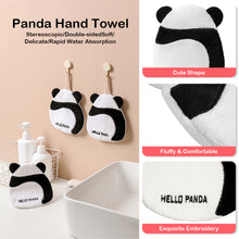 Load image into Gallery viewer, Cute Cartoon Panda Hand Towel Super Absorbent Microfiber Coral Fleece Kitchen Handkerchief High-efficiency Tableware Cleaning Dishcloth Tools for Child