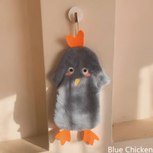 Load image into Gallery viewer, Cute Cartoon Chicken Hand Towel Super Absorbent Microfiber Coral Fleece Kitchen Handkerchief High-efficiency Tableware Cleaning Dishcloth Tools for Child