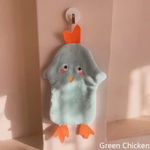 Load image into Gallery viewer, Cute Cartoon Chicken Hand Towel Super Absorbent Microfiber Coral Fleece Kitchen Handkerchief High-efficiency Tableware Cleaning Dishcloth Tools for Child