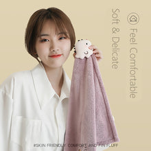 Load image into Gallery viewer, Cute Cartoon Toy Hand Towel Super Absorbent Microfiber Coral Fleece Kitchen Handkerchief High-efficiency Tableware Cleaning Dishcloth Tools for Child