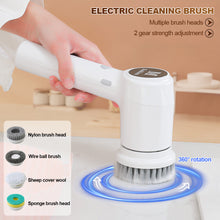 Load image into Gallery viewer, 4 in 1 Multifunction Handheld Electric Cleaning Brush For Shoes Usb Rechargeable Waterproof Kitchen Dishwashing Tool