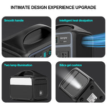 Load image into Gallery viewer, 200-240V 600W EU 600Wh Portable Power Station Pure Sine Wave for Home Outdoor Car Drone Laptops Solar Generator Charging