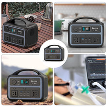 Load image into Gallery viewer, 200-240V 600W EU 600Wh Portable Power Station Pure Sine Wave for Home Outdoor Car Drone Laptops Solar Generator Charging
