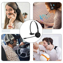 Load image into Gallery viewer, M97 5.0 Headset Wireless Over-Head CVC6.0 Noise Canceling Headphones with Microphone with charging base for Trucker/Driver