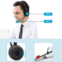 Load image into Gallery viewer, M97 5.0 Headset Wireless Over-Head CVC6.0 Noise Canceling Headphones with Microphone with charging base for Trucker/Driver