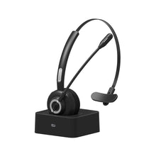 Load image into Gallery viewer, M97 5.0 Headset Wireless Over-Head CVC6.0 Noise Canceling Headphones with Microphone with charging base for Trucker/Driver