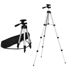 Load image into Gallery viewer, Outdoor Shooting Portable Aluminum Alloy Mobile Phone Camera Universal Tripod 4-section Telescopic Design