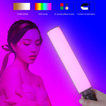Load image into Gallery viewer, RGB Full-color Ambient Light For Outdoor Photography And Camera Hand-held Magnetic Suction Stick Light Lighting LED Fill Light