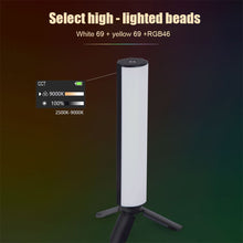 Load image into Gallery viewer, RGB Full-color Ambient Light For Outdoor Photography And Camera Hand-held Magnetic Suction Stick Light Lighting LED Fill Light