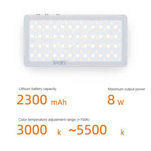 Load image into Gallery viewer, GL-03 RGB Full Color LED Video Light 3000K-5500K Dimmable Photography Video Studio DSLR Cameras Light for Vlogging Live