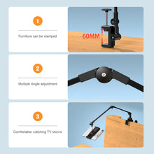 Load image into Gallery viewer, Lazy Artifact Tablet Computer Bedside Desktop Cantilever Mobile Phone Bracket Aluminum Alloy Material Online Class Office Bracket