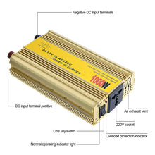 Load image into Gallery viewer, 1000W Car Pure Sinewave Inverter Sine Wave Power Inverter DC 12V To AC 220V Voltage Converter Car Micro Converter Transformer