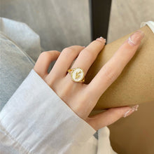 Load image into Gallery viewer, Retro Niche Gold Tulip Flower Ring Fashion Opening Adjustable Alloy Ring Women Jewelry Accessory