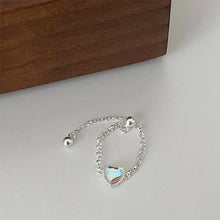 Load image into Gallery viewer, Fashion Niche Love Colorful Moonlight Stone Ring Adjustable Chain Pulling Ring Jewelry Accessory for Women